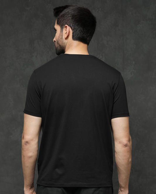 Rare Rabbit Embroidery T-Shirt Guild Party - Kalo - Black