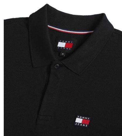 Badge Regular Fit Polo T-Shirt Black