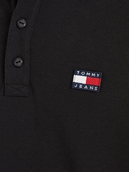 Badge Regular Fit Polo T-Shirt Black