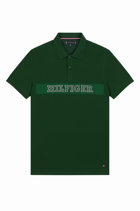 Tommy Hilfiger Cotton Polo Men's T-Shirt Green